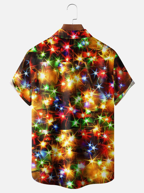 Men's Christmas Funny Graphic Short Sleeve Hawaiian Shirt
